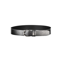 TOMMY HILFIGER WOMEN&39S BLACK LEATHER BELT