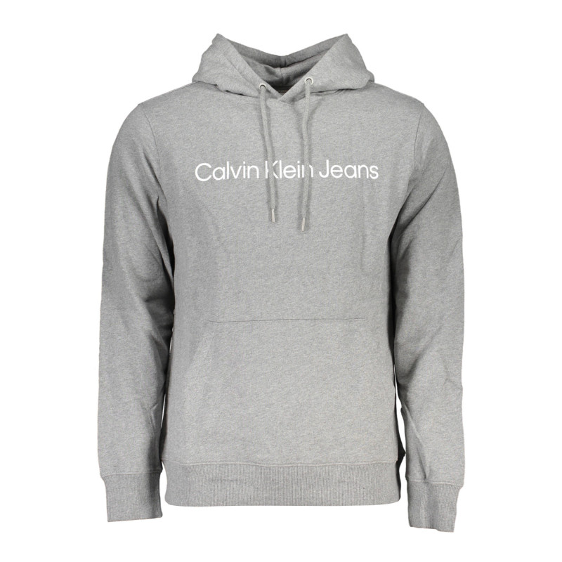 CALVIN KLEIN MEN&39S GRAY ZIPLESS SWEATSHIRT