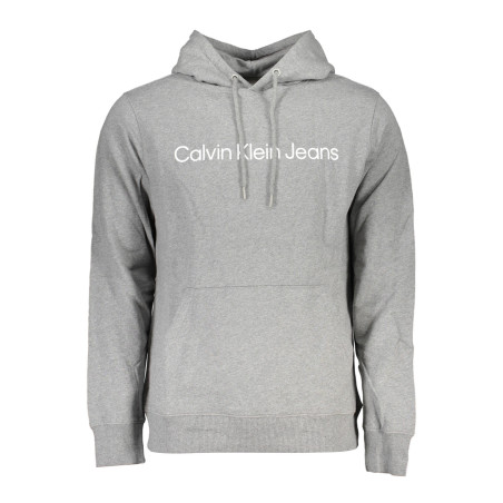 CALVIN KLEIN FELPA SENZA ZIP UOMO GRIGIO