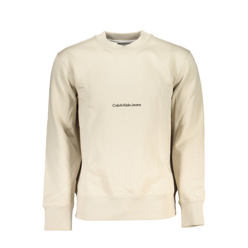 CALVIN KLEIN FELPA SENZA ZIP UOMO BEIGE