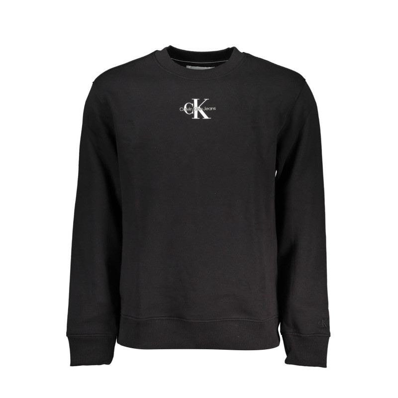 CALVIN KLEIN MEN&39S BLACK ZIPLESS SWEATSHIRT