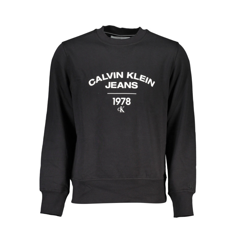 CALVIN KLEIN FELPA SENZA ZIP UOMO NERO