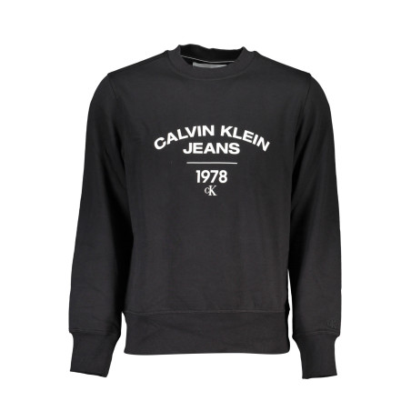 CALVIN KLEIN MEN&39S BLACK ZIPLESS SWEATSHIRT