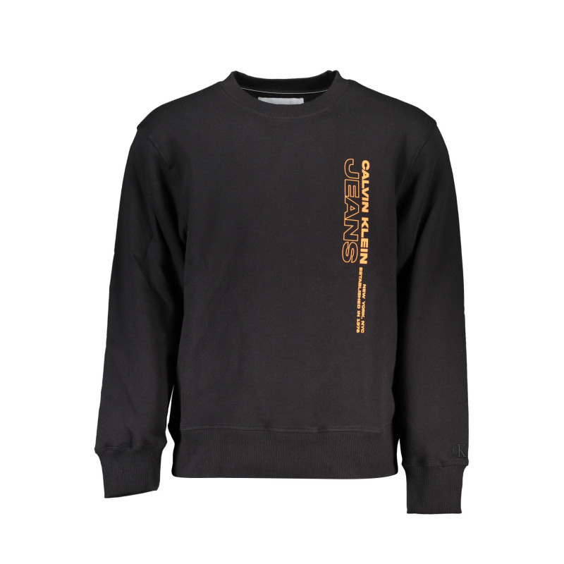 CALVIN KLEIN MEN&39S BLACK ZIPLESS SWEATSHIRT