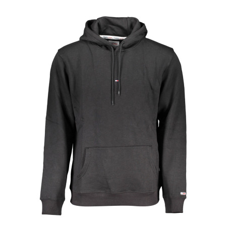 TOMMY HILFIGER MEN&39S BLACK ZIPLESS SWEATSHIRT