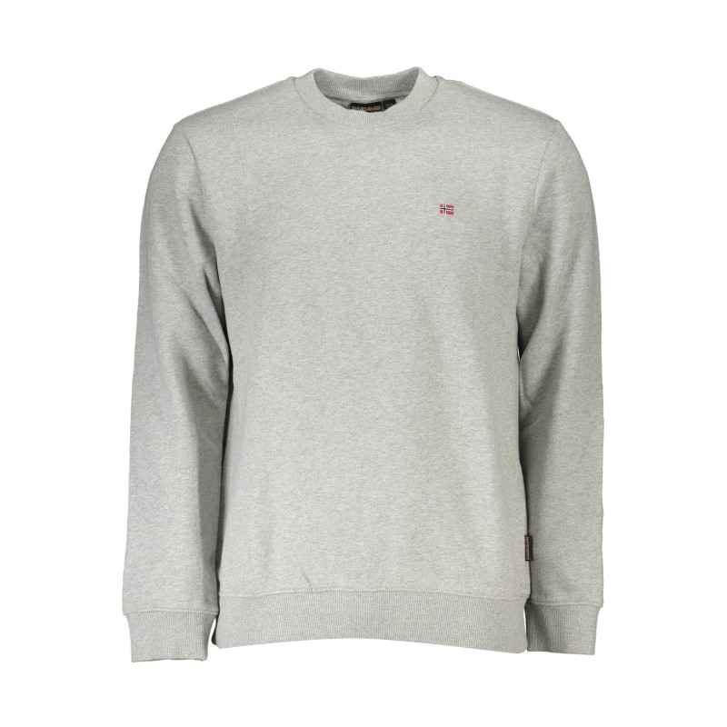 NAPAPIJRI MEN&39S GRAY ZIPLESS SWEATSHIRT