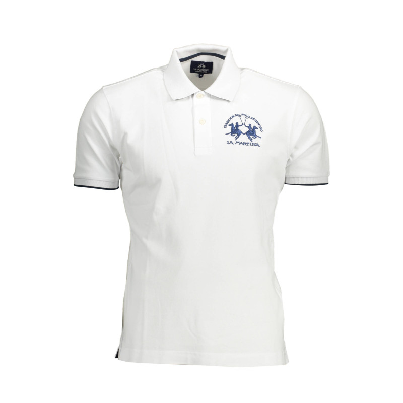 LA MARTINA MEN&39S WHITE SHORT SLEEVED POLO SHIRT