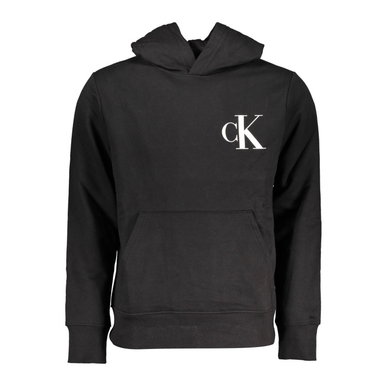 CALVIN KLEIN MEN&39S BLACK ZIPLESS SWEATSHIRT