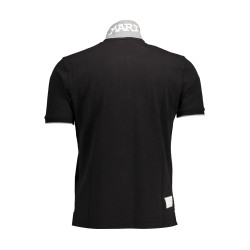 LA MARTINA MEN&39S BLACK SHORT SLEEVED POLO SHIRT