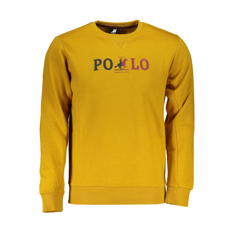 US GRAND POLO MEN&39S YELLOW ZIPLESS SWEATSHIRT