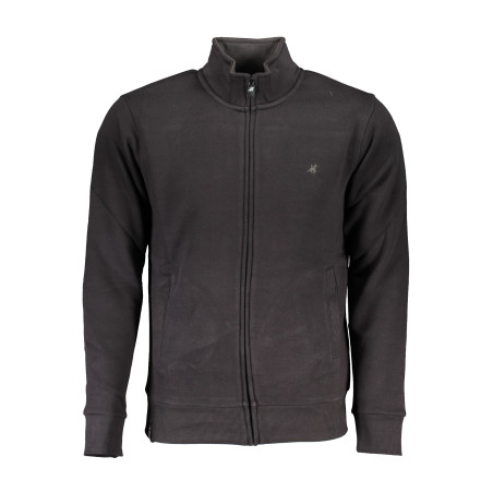 US GRAND POLO MEN&39S BLACK ZIP SWEATSHIRT