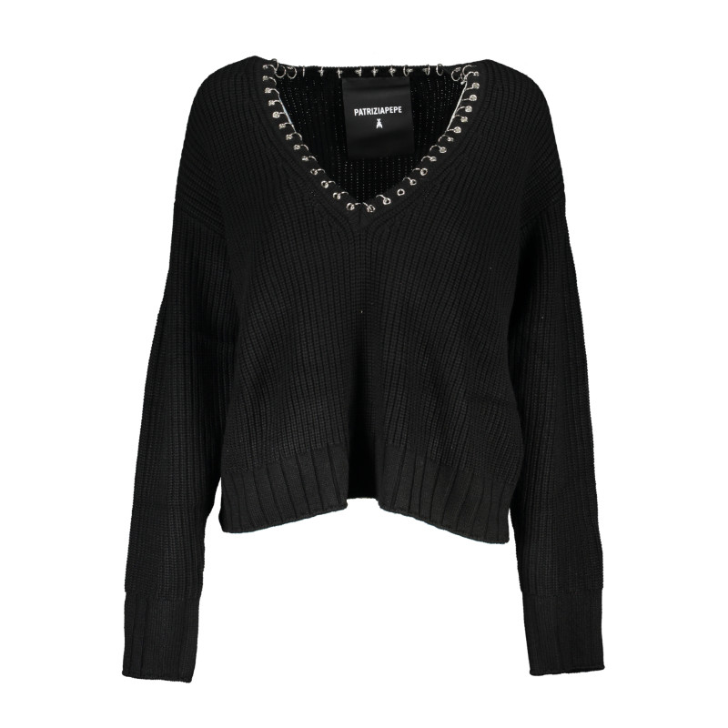 PATRIZIA PEPE WOMEN&39S BLACK SWEATER