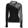 PATRIZIA PEPE WOMEN&39S BLACK SWEATER