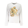 CAVALLI CLASS WOMEN&39S WHITE SWEATSHIRT WITHOUT ZIP