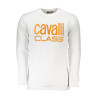 CAVALLI CLASS MEN&39S WHITE ZIPLESS SWEATSHIRT