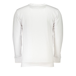 CAVALLI CLASS MEN&39S WHITE ZIPLESS SWEATSHIRT