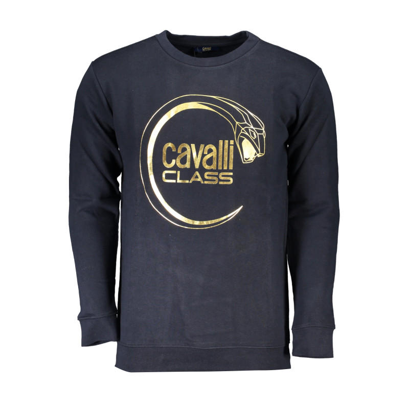 CAVALLI CLASS MEN&39S BLUE ZIPLESS SWEATSHIRT