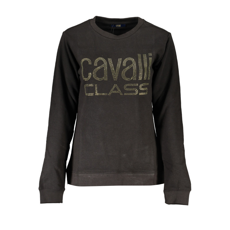 CAVALLI CLASS FELPA SENZA ZIP DONNA NERO