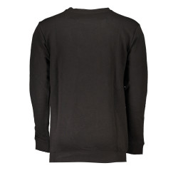 CAVALLI CLASS MEN&39S BLACK ZIP-OUT SWEATSHIRT