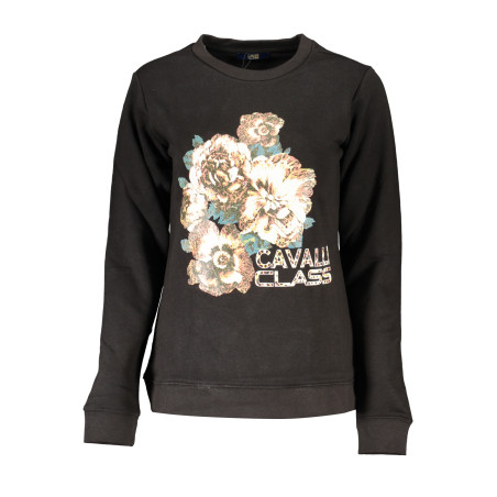 CAVALLI CLASS WOMEN&39S ZIPLESS SWEATSHIRT BLACK