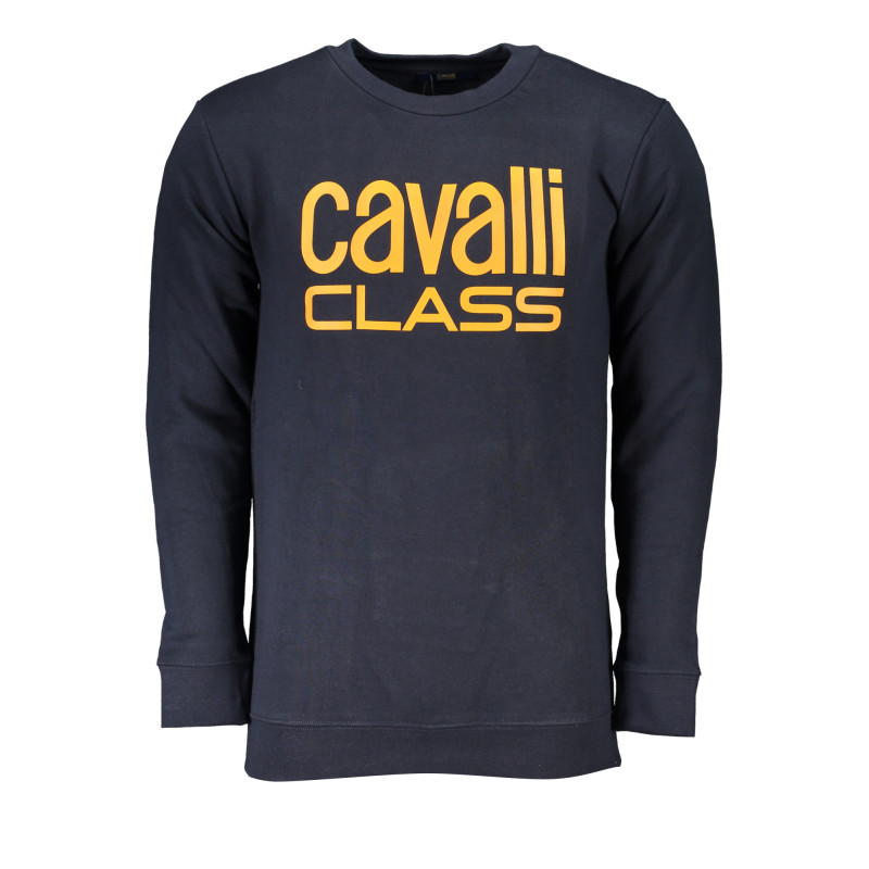 CAVALLI CLASS MEN&39S BLUE ZIPLESS SWEATSHIRT