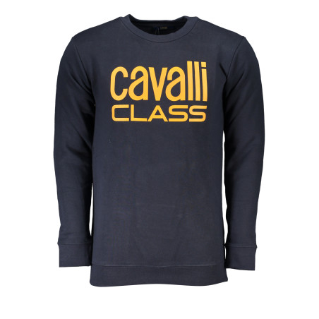 CAVALLI CLASS MEN&39S BLUE ZIPLESS SWEATSHIRT