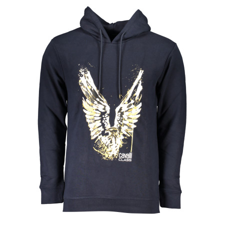 CAVALLI CLASS MEN&39S BLUE ZIPLESS SWEATSHIRT