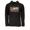 CAVALLI CLASS MEN&39S BLACK ZIP-OUT SWEATSHIRT