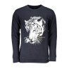 CAVALLI CLASS MEN&39S BLUE ZIPLESS SWEATSHIRT