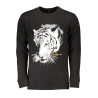 CAVALLI CLASS MEN&39S BLACK ZIP-OUT SWEATSHIRT