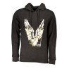 CAVALLI CLASS MEN&39S BLACK ZIP-OUT SWEATSHIRT