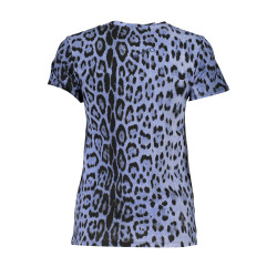 CAVALLI CLASS T-SHIRT MANICHE CORTE DONNA AZZURRO