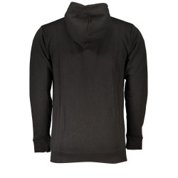 CAVALLI CLASS MEN&39S BLACK ZIP-OUT SWEATSHIRT