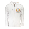 CAVALLI CLASS MEN&39S WHITE ZIP SWEATSHIRT