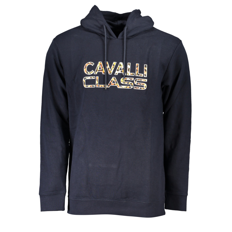 CAVALLI CLASS MEN&39S BLUE ZIPLESS SWEATSHIRT