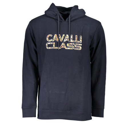 CAVALLI CLASS FELPA SENZA ZIP UOMO BLU