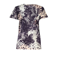 CAVALLI CLASS T-SHIRT MANICHE CORTE DONNA ROSA