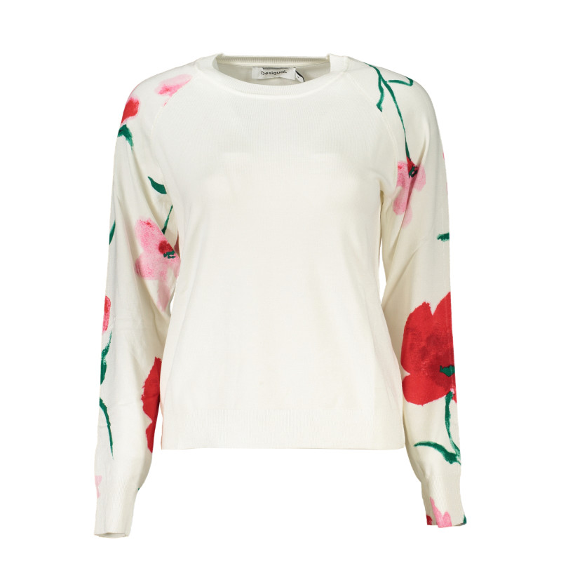 DESIGUAL WHITE WOMEN&39S SWEATER