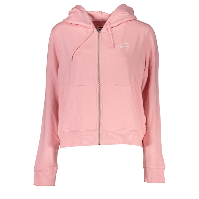 TOMMY HILFIGER WOMEN&39S PINK ZIP SWEATSHIRT