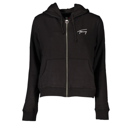 TOMMY HILFIGER FELPA CON ZIP DONNA NERO