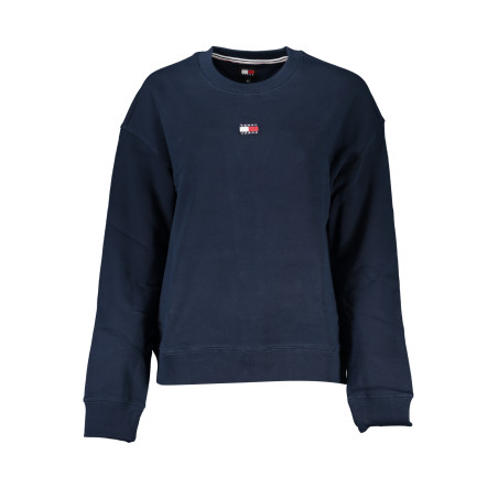 TOMMY HILFIGER WOMEN&39S BLUE ZIPLESS SWEATSHIRT