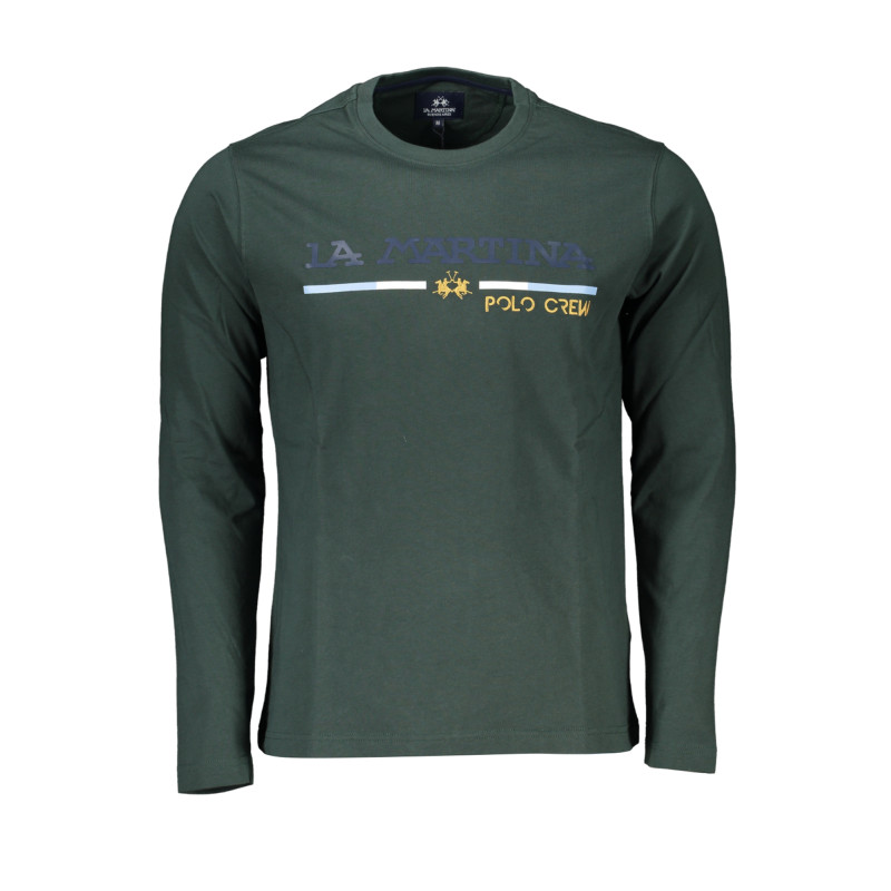 LA MARTINA T-SHIRT MANICHE LUNGHE UOMO VERDE