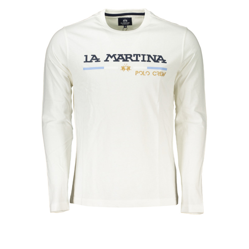 LA MARTINA T-SHIRT MANICHE LUNGHE UOMO BIANCO