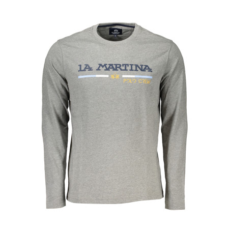 LA MARTINA MEN&39S LONG SLEEVE T-SHIRT GRAY