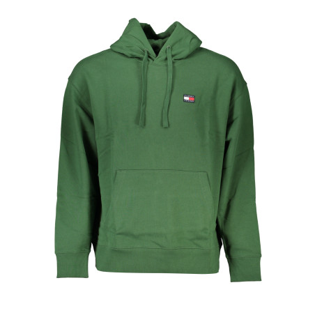 TOMMY HILFIGER MEN&39S GREEN ZIPLESS SWEATSHIRT