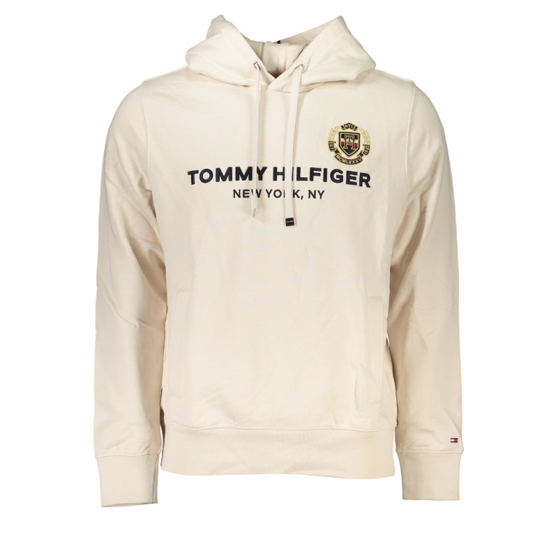 TOMMY HILFIGER FELPA SENZA ZIP UOMO BIANCO