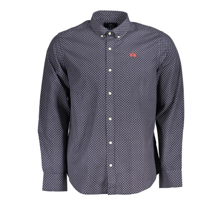 LA MARTINA MEN&39S LONG SLEEVE SHIRT BLUE