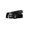 TOMMY HILFIGER WOMEN&39S BLACK LEATHER BELT