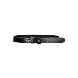 TOMMY HILFIGER WOMEN&39S BLACK LEATHER BELT