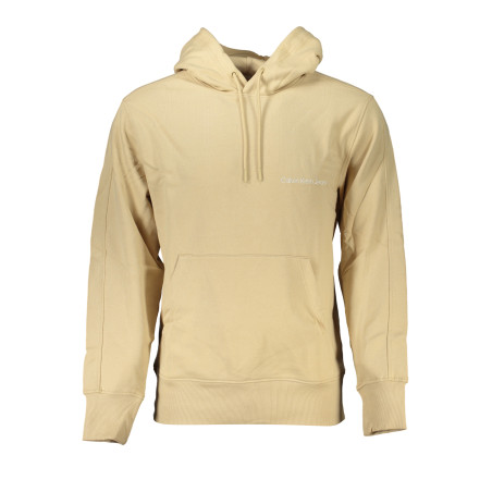 CALVIN KLEIN MEN&39S BEIGE ZIPLESS SWEATSHIRT